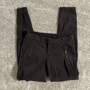 Athleta Zip Bottom Pants Dark Gray size 4